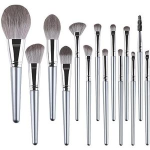 MQPALZKD 14 stks Hatsumi Make-up Borstel Set Beginner Losse Poeder Oogschaduw Blush Markeerstift