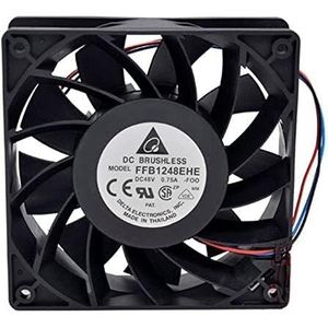 LMNCBVYA Axial Fan, 4000RPM, 190CFM Airflow, 59dBA Noise Level, 120x120x38mm Size FFB1248EHE Radiator CPU Cooler Fan for 12038 DC48V -