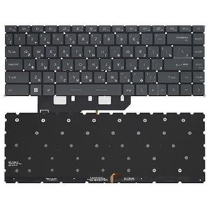 Russisch Amerikaans laptoptoetsenbord voor MSI GE66 GP66 voor Raider MS-1541 GS66 voor Stealth MS-16V1 MS-16V2 MS-16V3 MS-14C1 MS-14C2 RGB-achtergrondverlichting(RU Grey Backlit)
