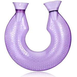 DieffematicRSD Warmwaterkruik Vorm Warmwaterkruik voor nek Warme schouder Nekwarmwaterkruik Materiaal Warmwaterzak Nekpijn verlichten (Color : Red)