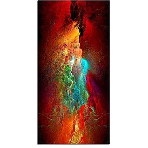 Diamond Painting, Abstract Groen Rood Coloud DIY Diamond Art Kits, Grote Diamond Painting, Diamond Painting Kits voor Volwassenen, 5D Diamond Paintings, Paint by Number, Crystal Art, Home Wall Decor Gift 80x40cm