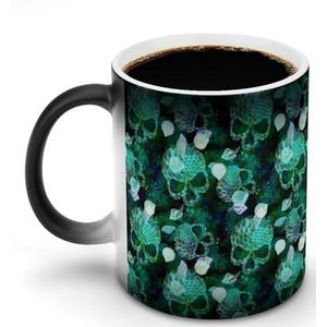 Enge Zeemeermin Schaal Aanpassen Magic Warmte Veranderende Mok Keramische Cup Koffie Mokken Warmtegevoelige Grappige Gift