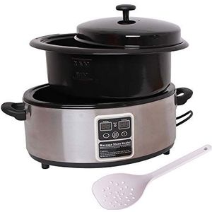 Hot Stone Massageset, verwarmingstoestel, verwarmingstoestel, 5,5 liter, voor ""hete"" stenen voor warmtebehandeling, steenverwarmer, digitaal display