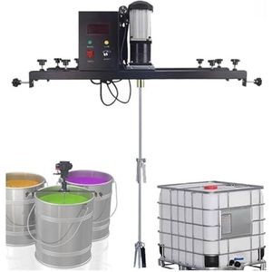 Pneumatische verfmixer, 980 W, commerciële roermachine, elektrische container machine met houder voor het mengen van inkt oplosmiddelen.