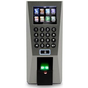 Inklokken in Machine, Vingerafdruktoegangscontrole Vingerafdruk Tijdregistratie Deurcontroller Tijdregistratiemachine Kantoorponsklok(Color:Spanish Language)