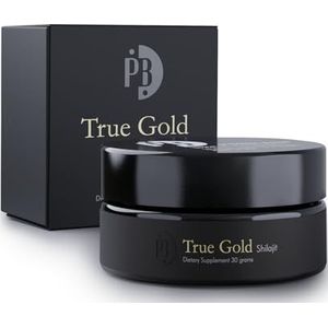 Pürblack Live Resin Echtes Gold & Silber Shilajit - Echtes, hochwirksames Shilajit der 4. Generation (30 g Dose) …