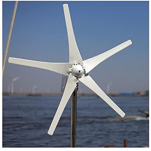Windturbines, 400W AC12 24 V 5 Blades Windturbine Generator for Power Generation(6 Blades,Advanced Controller,24)