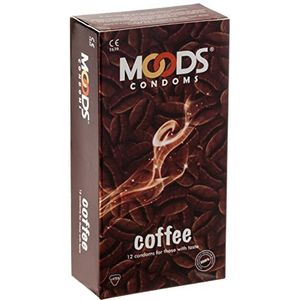 MOODS Coffee Condoms, 12 condooms met koffie smaak voor verrassend plezier