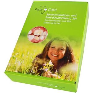 Apa Care remineralisatie en MIH (krijtachtige tanden) set tandpasta/reparatie/tandspalk | remineralisatie van beschadigde tanden, cariës en MIH, krijtachtige tanden en ook witte vlekken