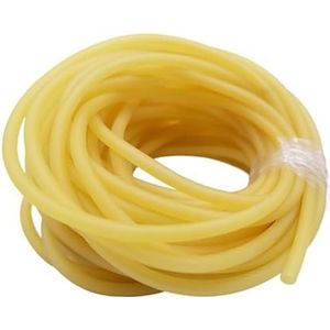 Latex rubberen bandbuis, Latex rubberen slangen Multicolor meerdere maten 1 meter(Yellow,3mm x 5mm)