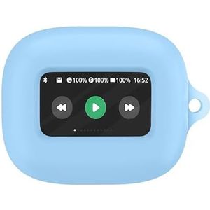 Voor JBL Live Flex 3 hoofdtelefoonhoes Siliconen hoes Drop-proof en stofdichte hoofdtelefoon case (Sky Blue)