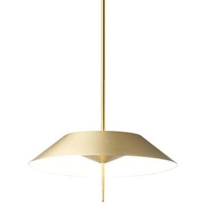 LANGDU Moderne LED-kroonluchter, Scandinavische binnenverlichting, hangende lamp, in hoogte verstelbare hanglamp for keukeneiland, studeerkamer, woonkamer, bar(Color:Gold)