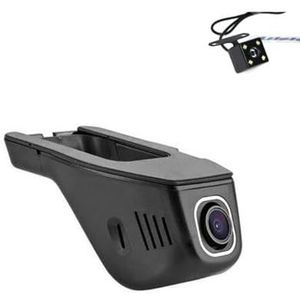 Auto Road Record WiFi DVR Dash Camera Rijvideorecorder Compatibel met Hyundai Ix35 Tucson 2015~2017(Front And Back)
