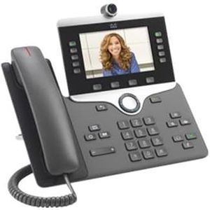 Cisco - IP Phone 8845 - IP-videotelefoon - Zwart - Met Digitale Camera en Bluetooth-interface