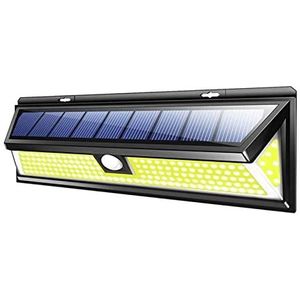 LED Solar Krachtig Licht Buiten Bewegingssensor Wandlamp Waterdicht Super Heldere Schijnwerpers For Voordeur Garage Tuin Straat (Color : 180COB)