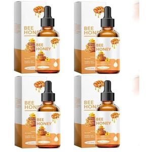 Jimarito Honing oogdruppels voor ogen, 4 stuks oogverhelderende druppels, 30 ml Jimerito honing oogdruppels origineel, oogdruppels verlichten oogvermoeidheid en droogte