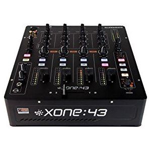 Allen & Heath Xone: 43"" 4-kanaals audio mixer, (24 bits, 20 tot 20.000 Hz, 20 dB, 0,05%, 3,5 mm), zwart