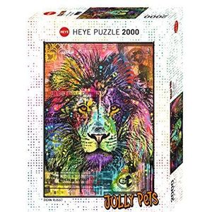 Puzzel Lion's Heart (2000 stukjes) - Kleurrijke puzzel van Dean Russo