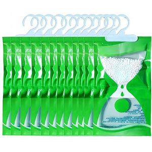 HJYDGJ 12 stuks beschimmelde lak luchtontvochtiger garderobe luchtontvochtiger opknoping vochtabsorberende zakken voor kast anti-schimmel