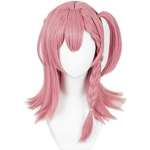 Anime Cosplay Pruik Honkai Star Rail Asta Pink Long Halloween Costume Cosplay Pruik,Voor partij carnaval