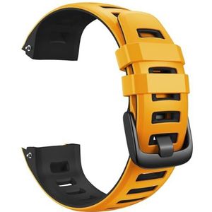 Tweekleurige siliconen horlogeband Compatibel met Garmin Instinct/Instinct Tide/Instinct Solar/Instinct Tactical Band Hoge kwaliteit (Color : Blue Pink, Size : Garmin Instinct)