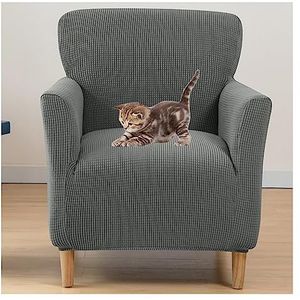 Club Chair Slipcover Stretch Barrel Chair Covers Slipcovers Zachte Spandex Fauteuil Sofa Cover Uitneembare Bank Meubelbeschermer Arm Chair Cover voor de Woonkamer (Color : #19)