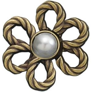 CAZSTYK Broek Taille Tightener Verstelbare Taille Knopen Jeans Knop Bloem Vorm Gespen Legering Tailleband Reducer voor Broek, Als gedetailleerde beschrijving