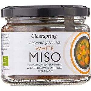 Clearspring Biologische Japanse Witte Ongepasteuriseerde Miso Pot, 270g