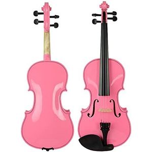 Viool Instrument Roze Viool Kid's Fiddle Akoestische Viool Fiddle Met Case Bow Bridge Voor Student Beginner Meisjes Gift Kit (Color : 3/4)