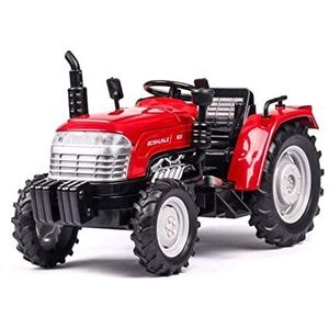 Schaal afgewerkte modelauto 1:32 Diecast Model Auto Simulatie Tractor Model Kerst Speelgoed Legering Voertuigen Collectie Geschenken Miniatuurreplica-auto (Color : Red)