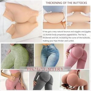 Adima Siliconen nep-billen broek open kruis verdikkende slipjes Sissy lift billen ondergoed voor vrouwen crossdresser cosplay,Color1,M