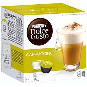 Coffee Capsule | Nescafé | Dolce Gusto Cappuccino Coffee Capsules 16 Pieces | Total Weight 186 Grams