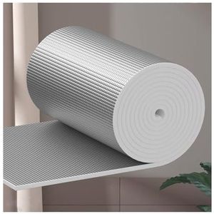 YPIOUREN Zelfklevende Folie-isolatie Radiator, Aluminiumfolie Bubbelisolatie Rol, Aluminiumfolie Bubbelschild, For Ramen Vloer Bestelwagen Camper(100cm/39.4in,2cm/0.79in)