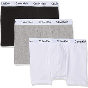 Calvin Klein 3P Trunk heren Onderbroek,Zwart/Wit/Grijs Heather,M