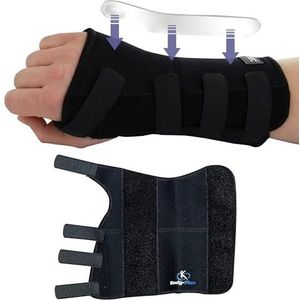 Body-Plus Directe polssteun Splint Brace voor linkerhand, medium, zwart