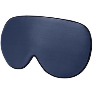 Natuurlijke moerbeizijde slaapmasker zachte blinddoek gladde ooghulp oogschaduw cover patch bandage comfort (marineblauw)