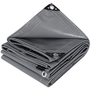 WOLTU Dekzeil bescherming PVC zeildoek 500 g/m²,Afdekzeil waterbestendig,UV-bestendig en zon bescherming,4x5m Donkergrijs