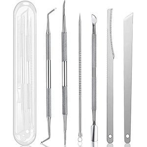 Ingegroeide nagel pedicure tool kit (7 stuks), manicure kit roestvrij staal pijnverlichting