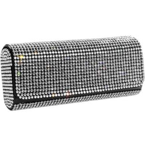 Glitters Zonnebril Case Modieuze Bril Luxe Steentjes Auto Lenzenvloeistof voor Decoratieve Frame