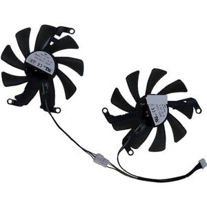 2 stuks T129215SU, FY09015M12LPA, videokaartventilator, grafische koeler, voor Mingzhou voor RTX 2060 Super 8GB, voor HUANANZHI GTX 1660 6G(T129215SU)