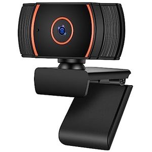 Webcam, Webcam 1080P Full HD USB Web Camera Met Microfoon USB En Play Video Call Webcam for Pc Computer Desktop Gamer Streaming Laptopcamera(2K)