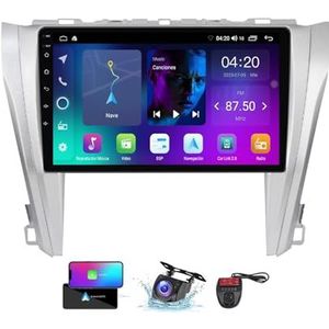 Android 13 QLED Autoradio voor Toyota Camry 7 50 55 2014-2017 - Ingebouwde DSP/Carplay/Android Auto - Camera + DVR - 10 inch 2 Din - Stuurbediening - FM AM RDS DAB Radio - BT 5.0(NF-2)
