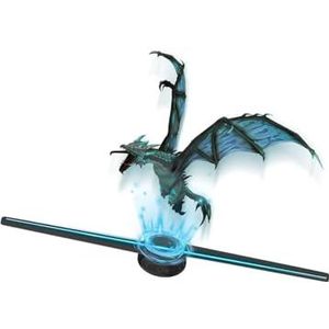 Hologramwaaier, 3D Hologram Fan 3D Holografische Projector Reclame Display Licht HD Holografische Projector Winkel Bars Feest Kerstmis Halloween,for Businesses, Parties, Etc