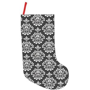 Damast Patroon Print Kerst Kousen,Vakantie Party Decoraties