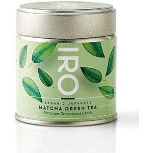 IRO Japanse BIO Matcha Thee - Premium Ceremonial Grade 30g, 100% Biologisch, Natuurlijk en Japans - 1 Blik = 30 Kommen