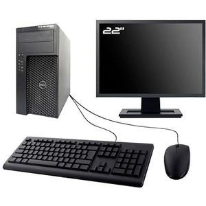 PC Dell Precision T1650 MT Monitor 22 inch Intel I5-3470 RAM 16 GB SDD 240 GB W11 WiFi (gereviseerd)