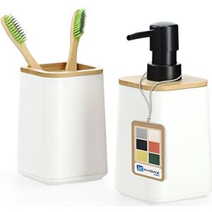 spirella Lot de 3 accessoires de salle de bain en céramique MAONIE Safran mat MS
