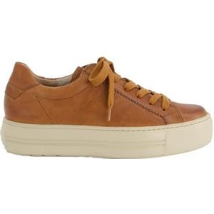Paul Green - Sneakers - Cognac - Laag - Met Plateau