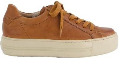 Paul Green - Sneakers - Cognac - Laag - Met Plateau