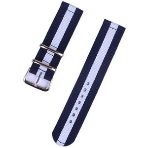 KemEng 18-24mm nylon horlogeband elastische stoffen armband, 20mm, Nylon